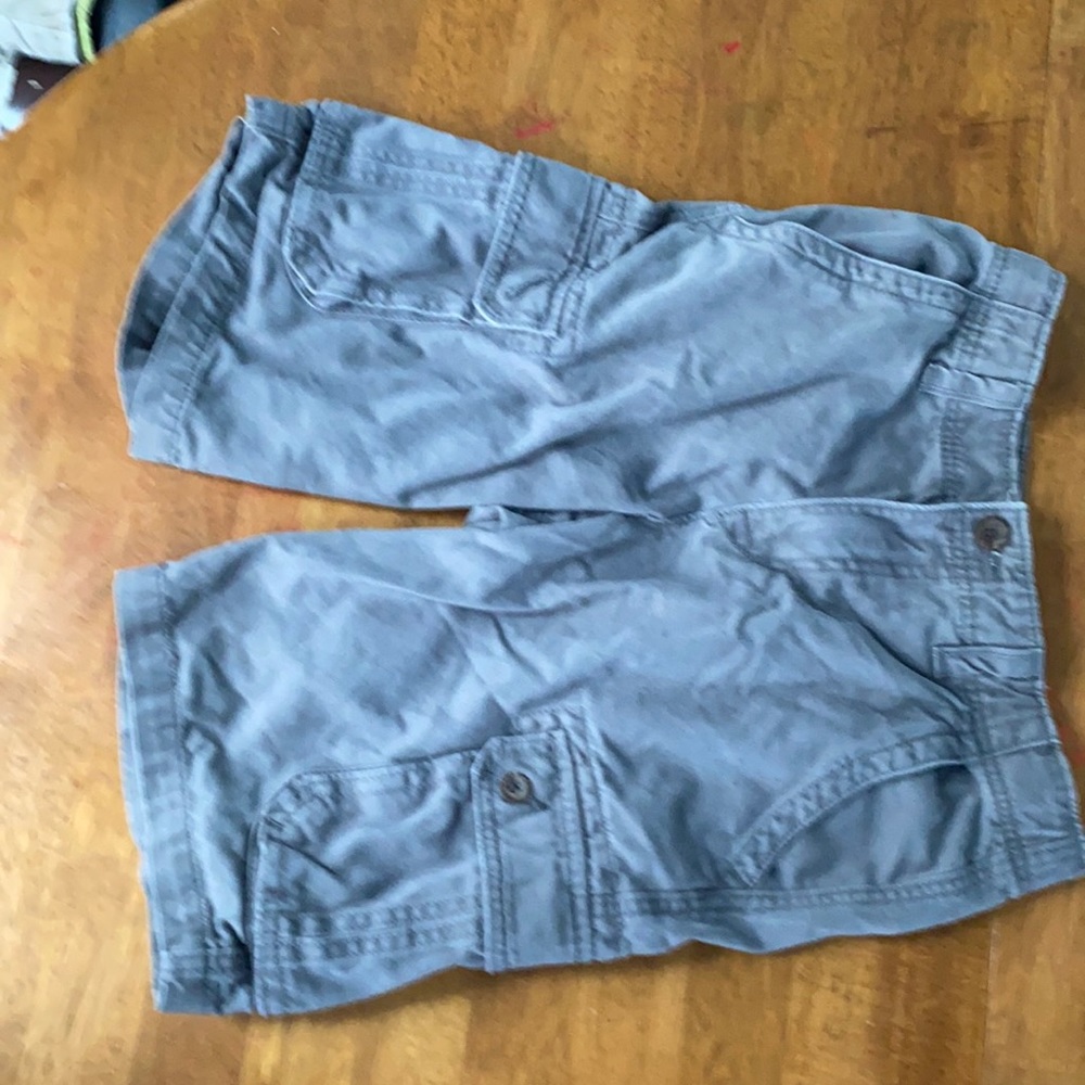 Grey cargo shorts